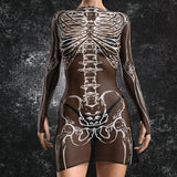 Inside Out Dark Mesh Short Dress