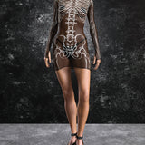 Inside Out Dark Mesh Short Dress
