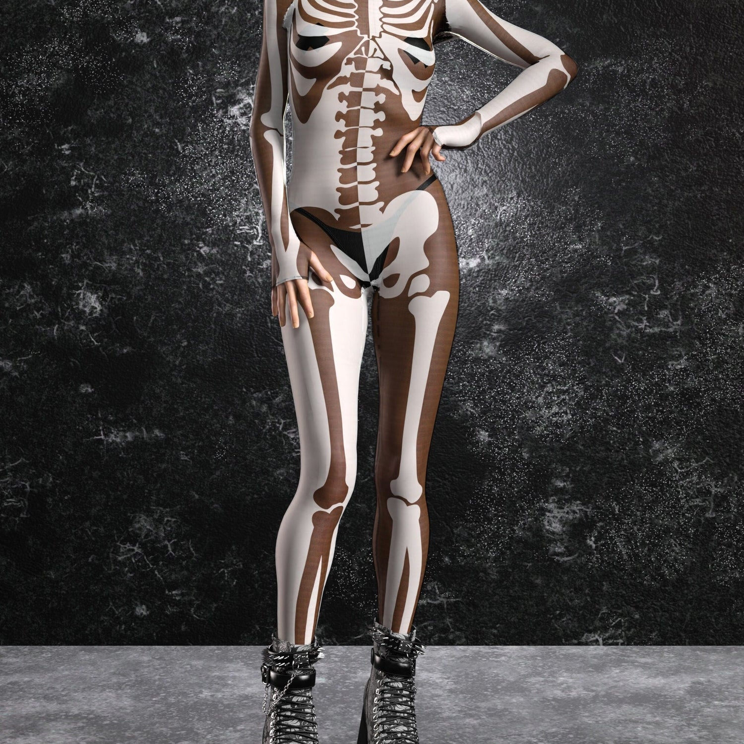 Women Friction Mesh Costume