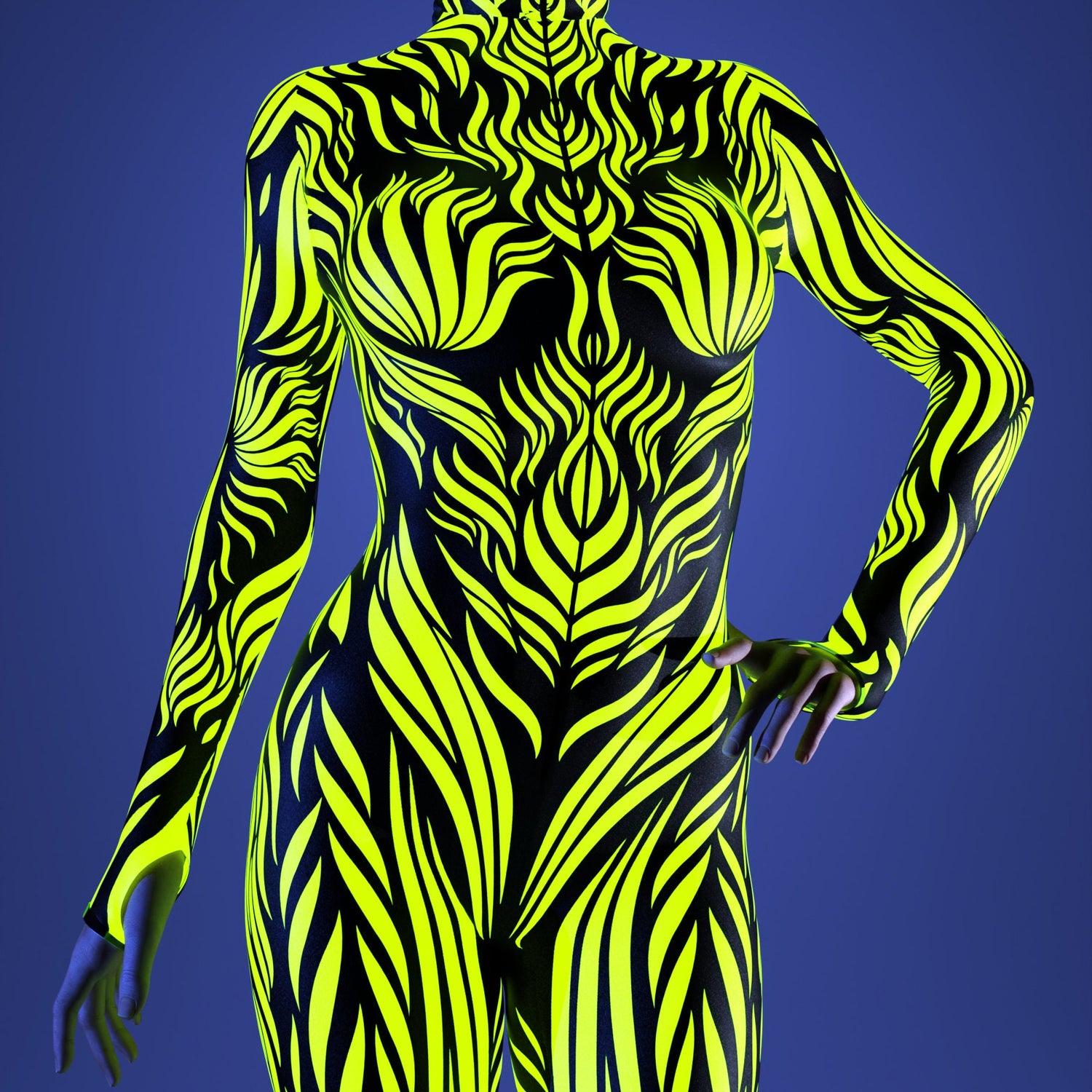 Venus Trap Green Costume UV Reactive