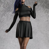 Just Black Cheerleader Set