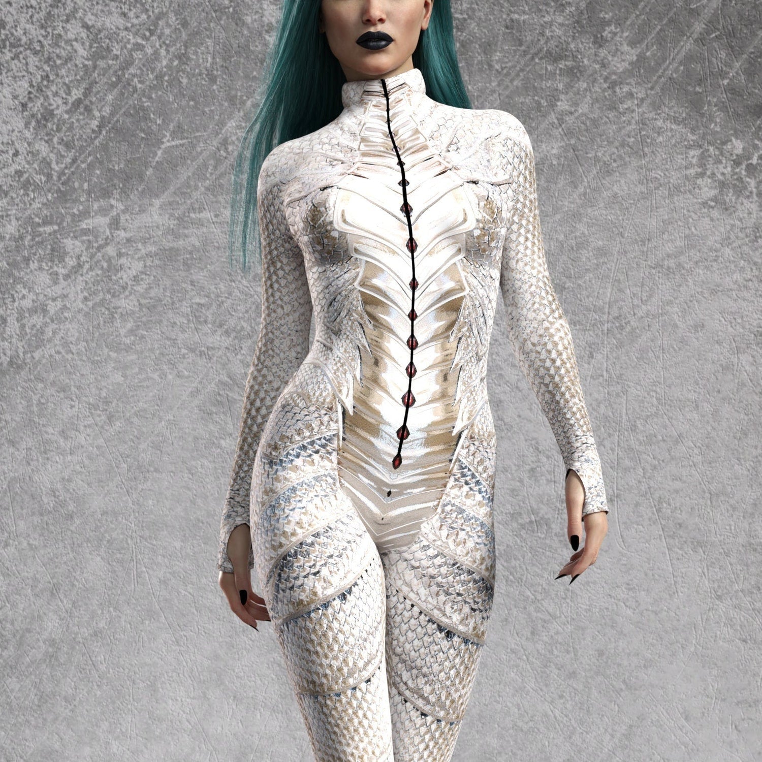 Dragon Empress Silver Costume