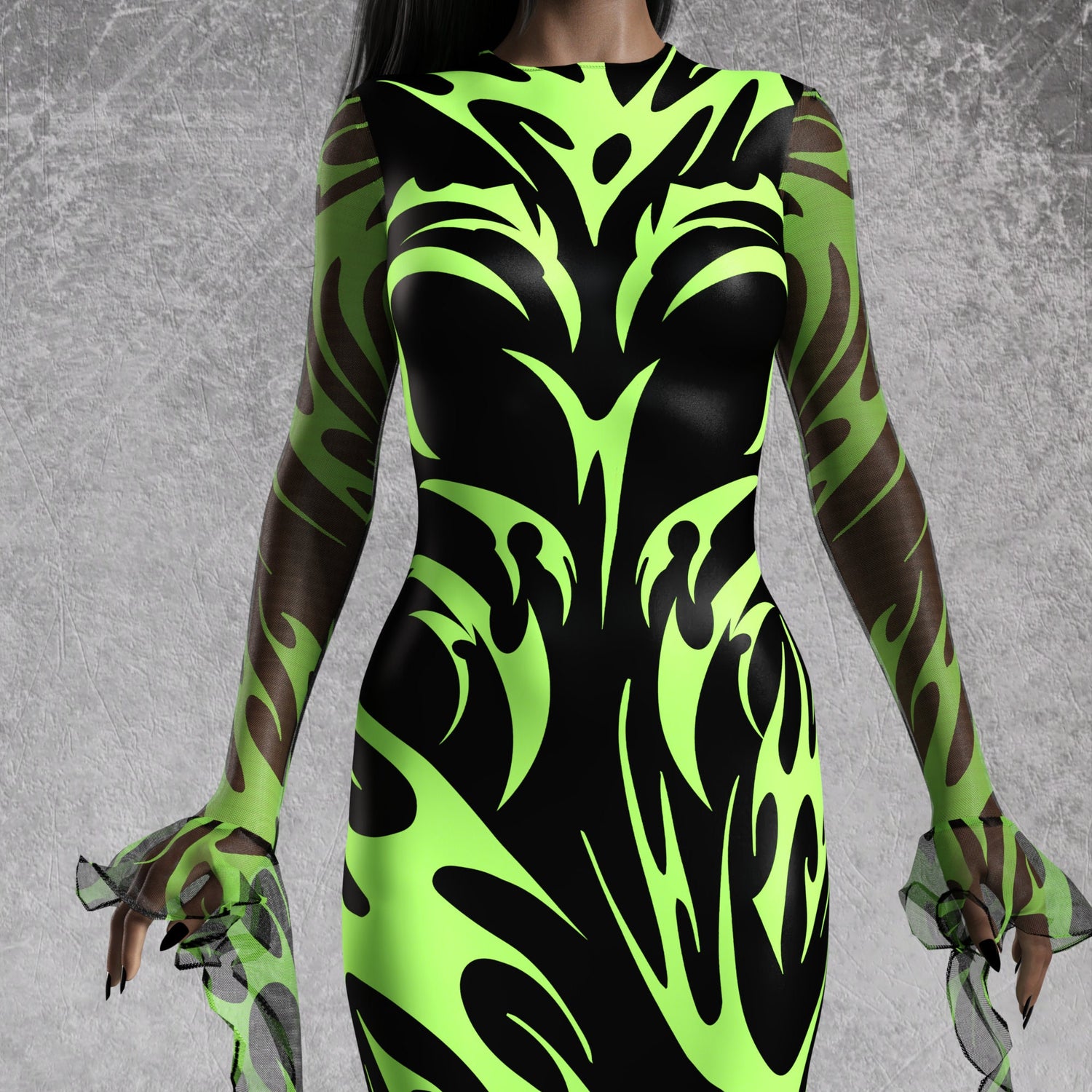 Saturnia Toxic Pencil Dress Lycra