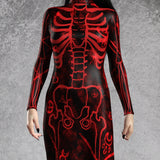 Drawn In Blood Classic Sleeved Dress