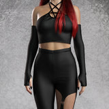 Just Black Pentagram Skirt Set
