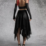 Just Black Pentagram Skirt Set