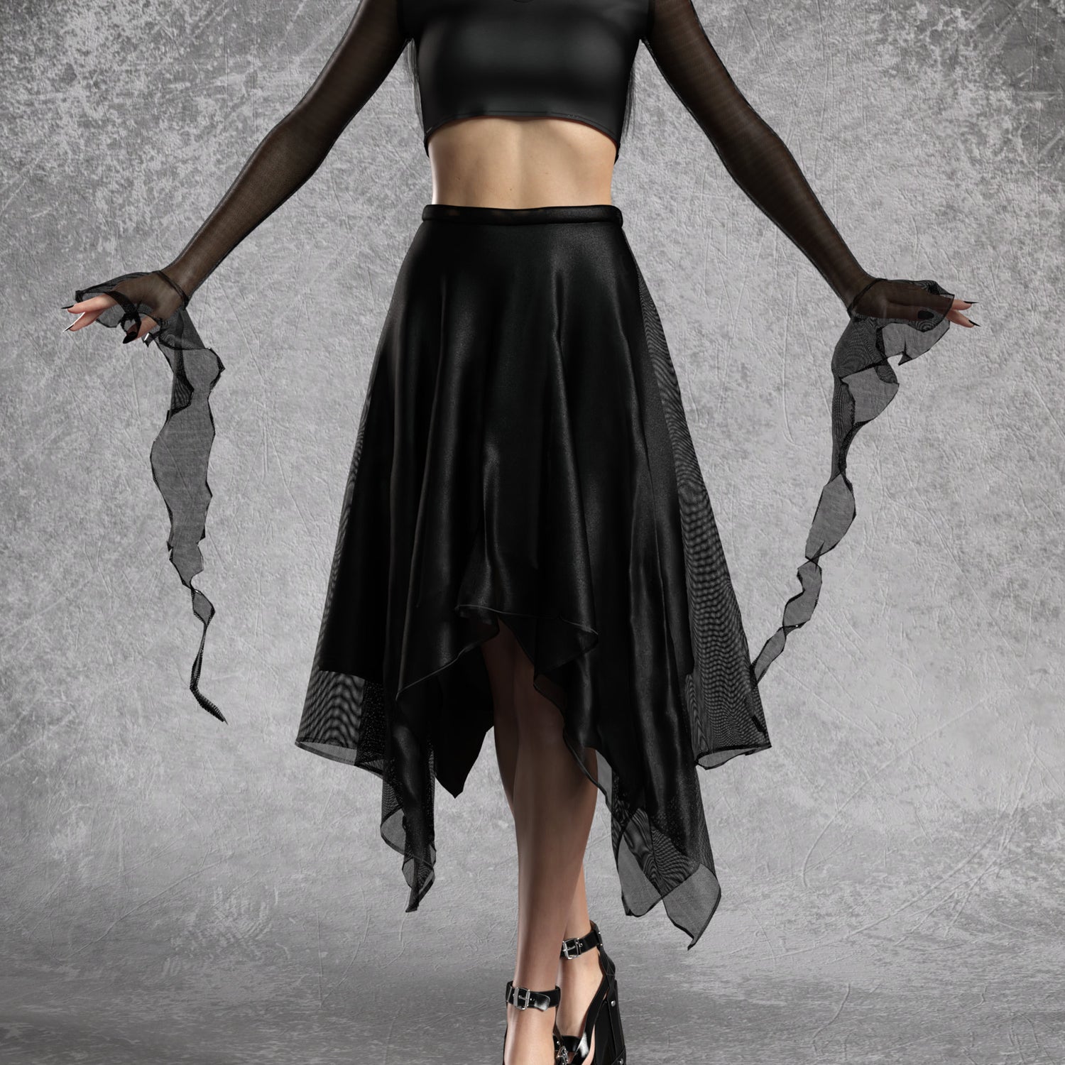 Just Black Trumpette Layered Set Club