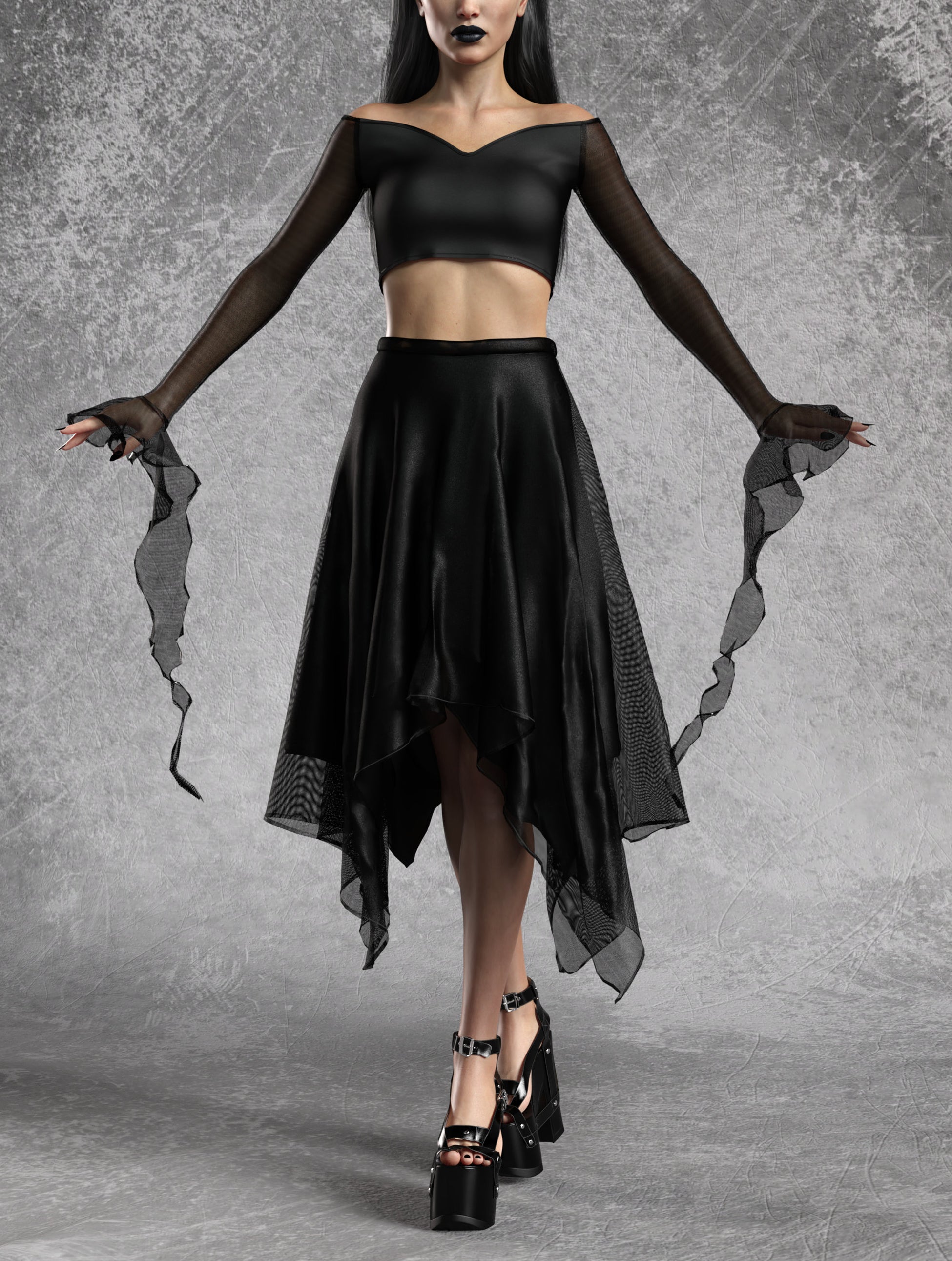 Just Black Trumpette Layered Set 2