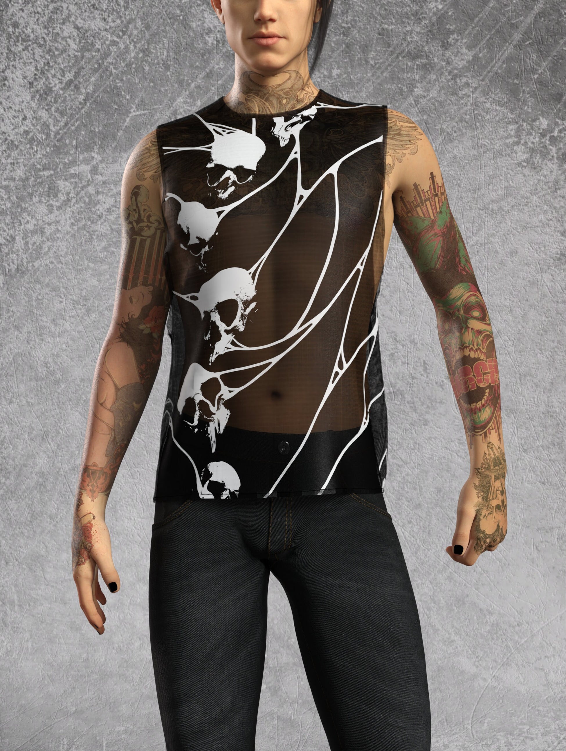 Amnesia Mesh Male Muscle Top 1