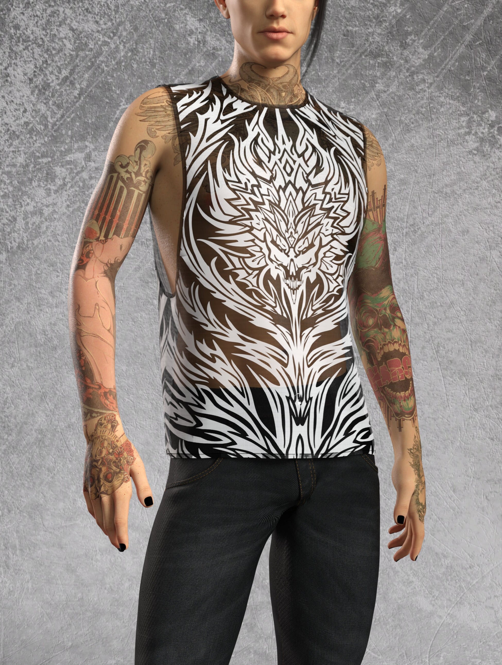Predator Mesh Male Muscle Top 1