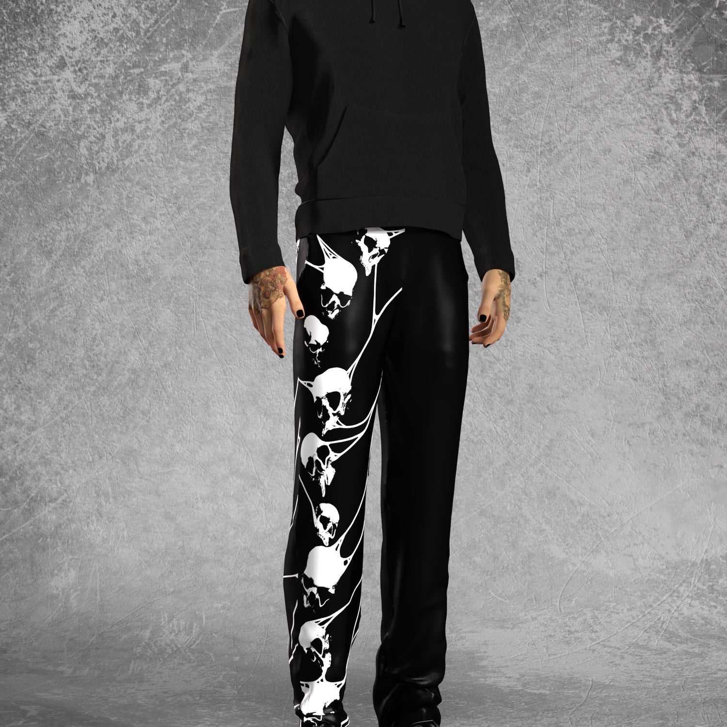 Amnesia Male Regular Pants Mesh, Lycra
