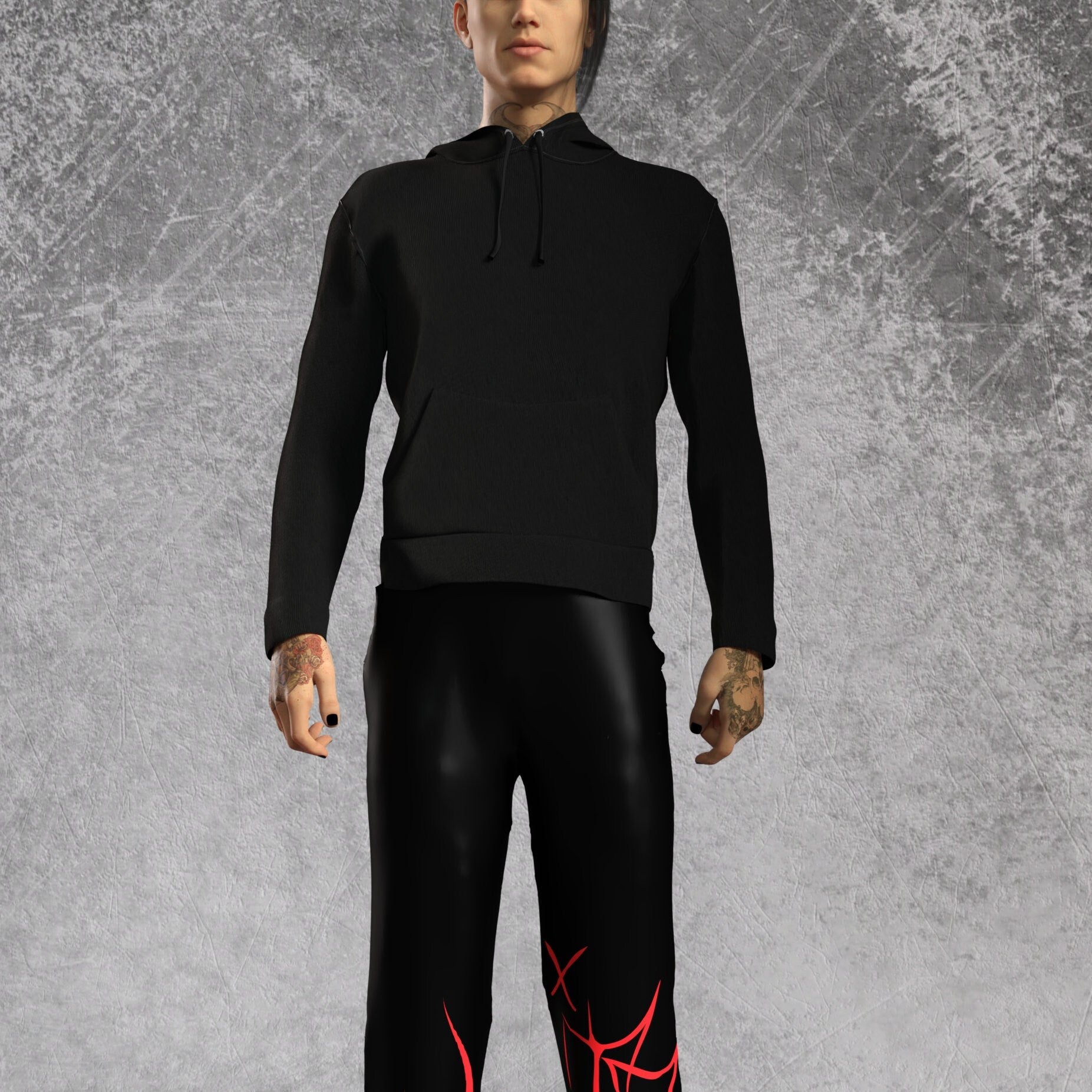 Plutonia Male Cotton Hoodie Set 1