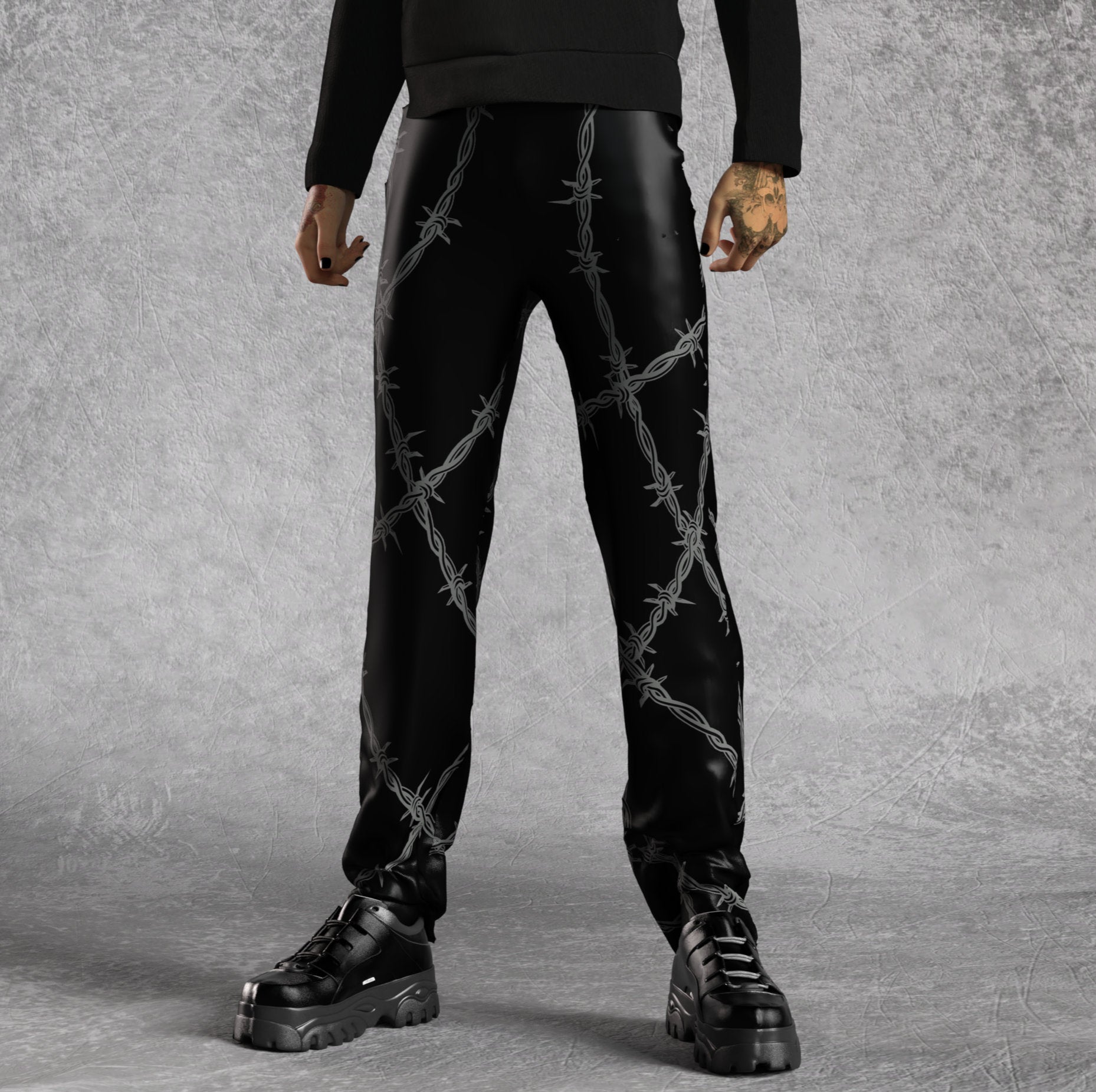 Barb Wire 96 Male Regular Pants 1