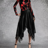 Omni Red Leotard Skirt Set