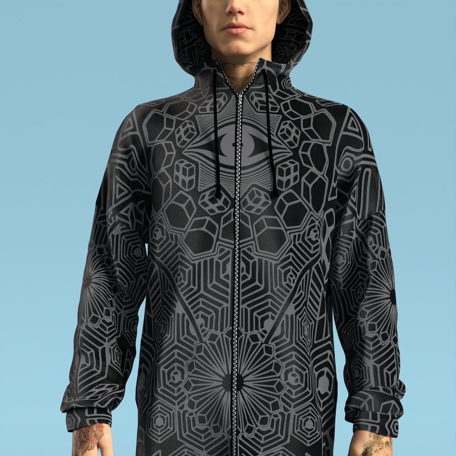Hypnosis Male Zippy Hoodie