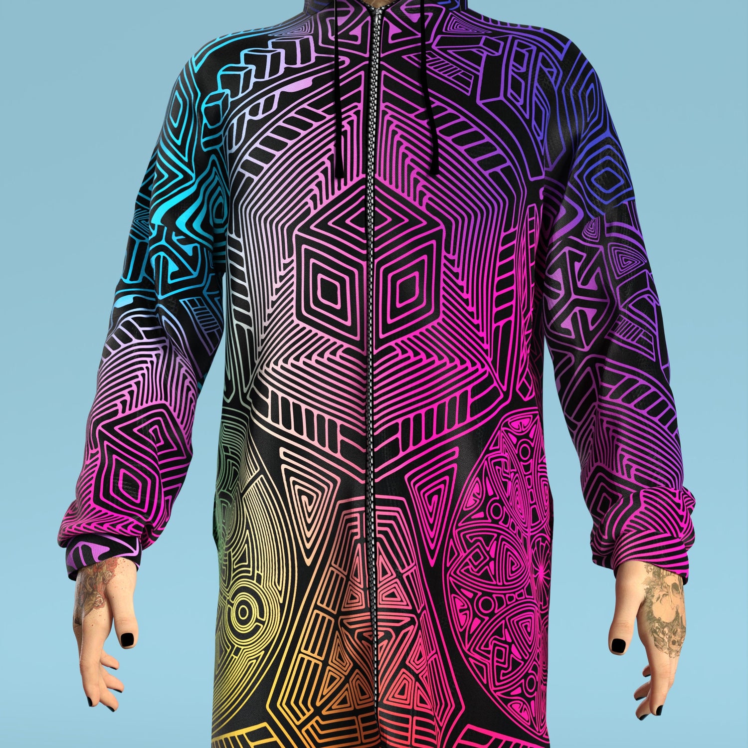 Altered Senses Male Zippy Hoodie Holiday