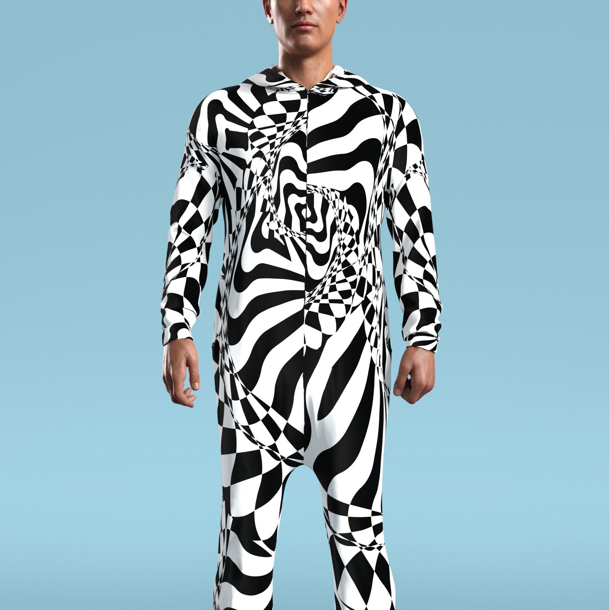 Fractal Dimension Male Onesie 1