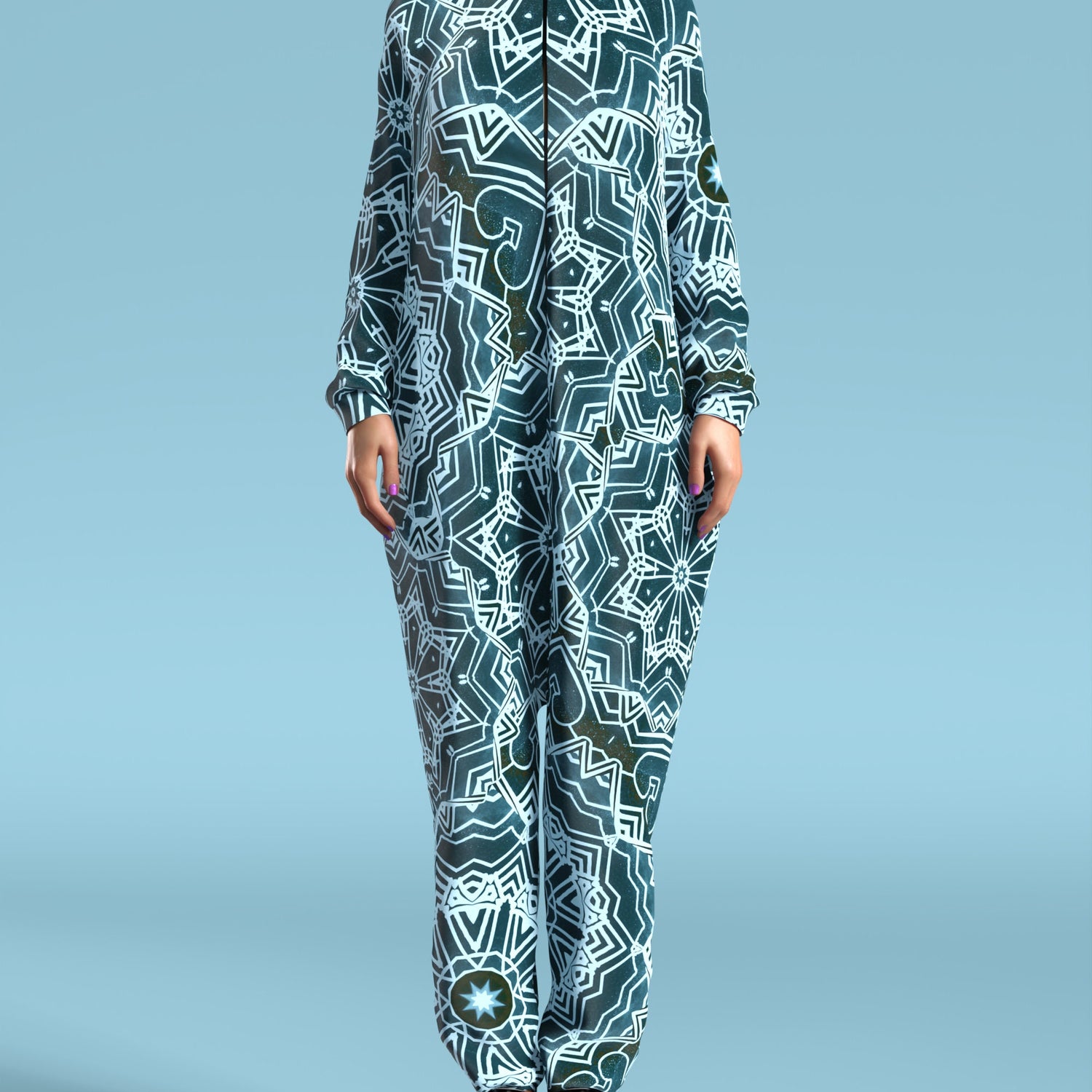 Crystalflake Blue Onesie Blue