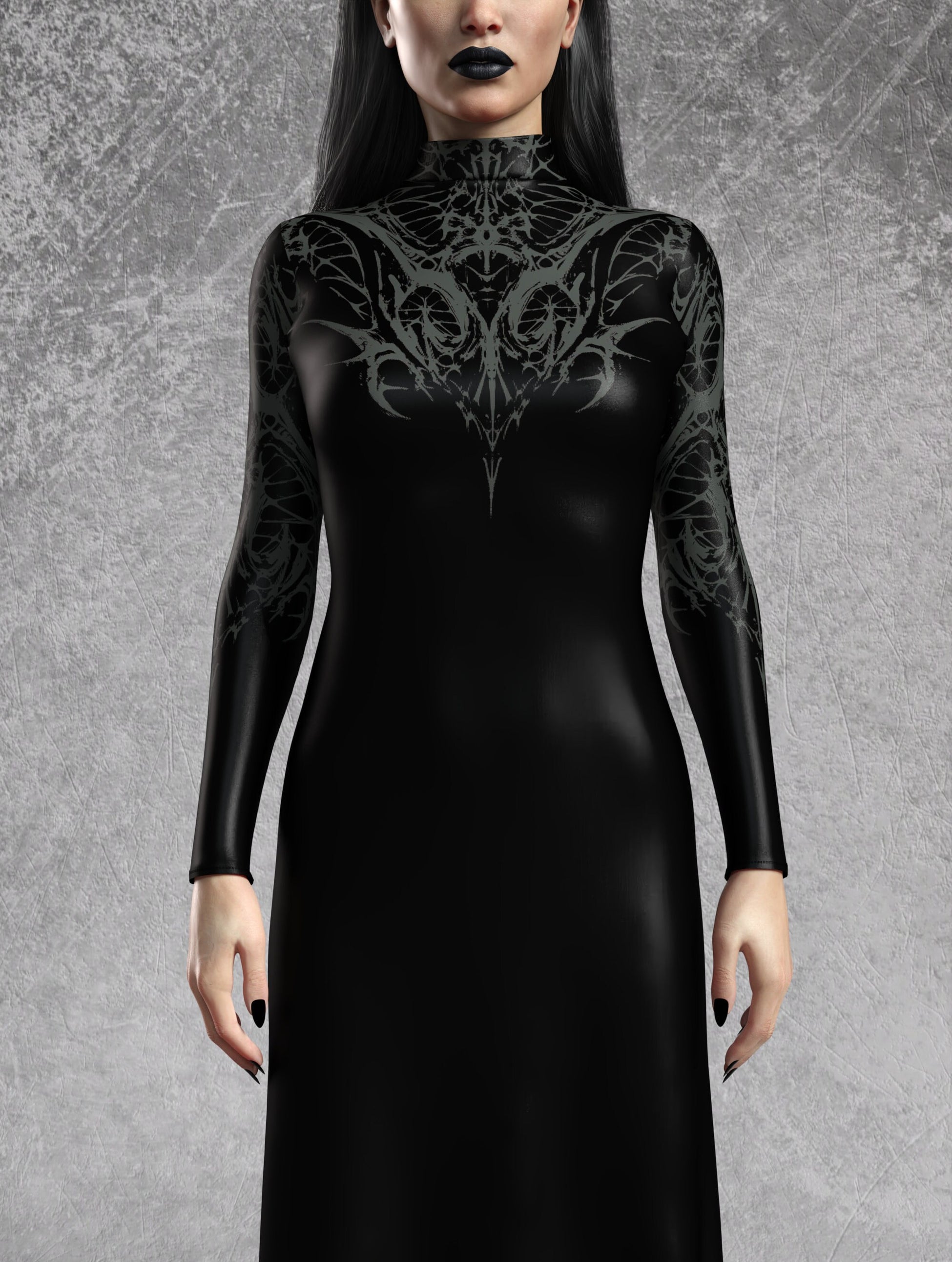Obscuria Classic Sleeved Dress 1