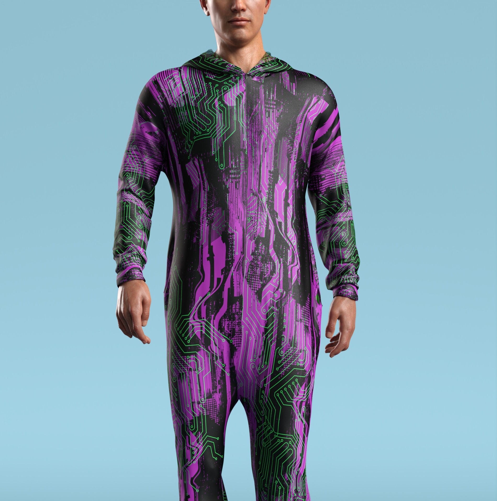 Frost Byte Pink Male Onesie 1