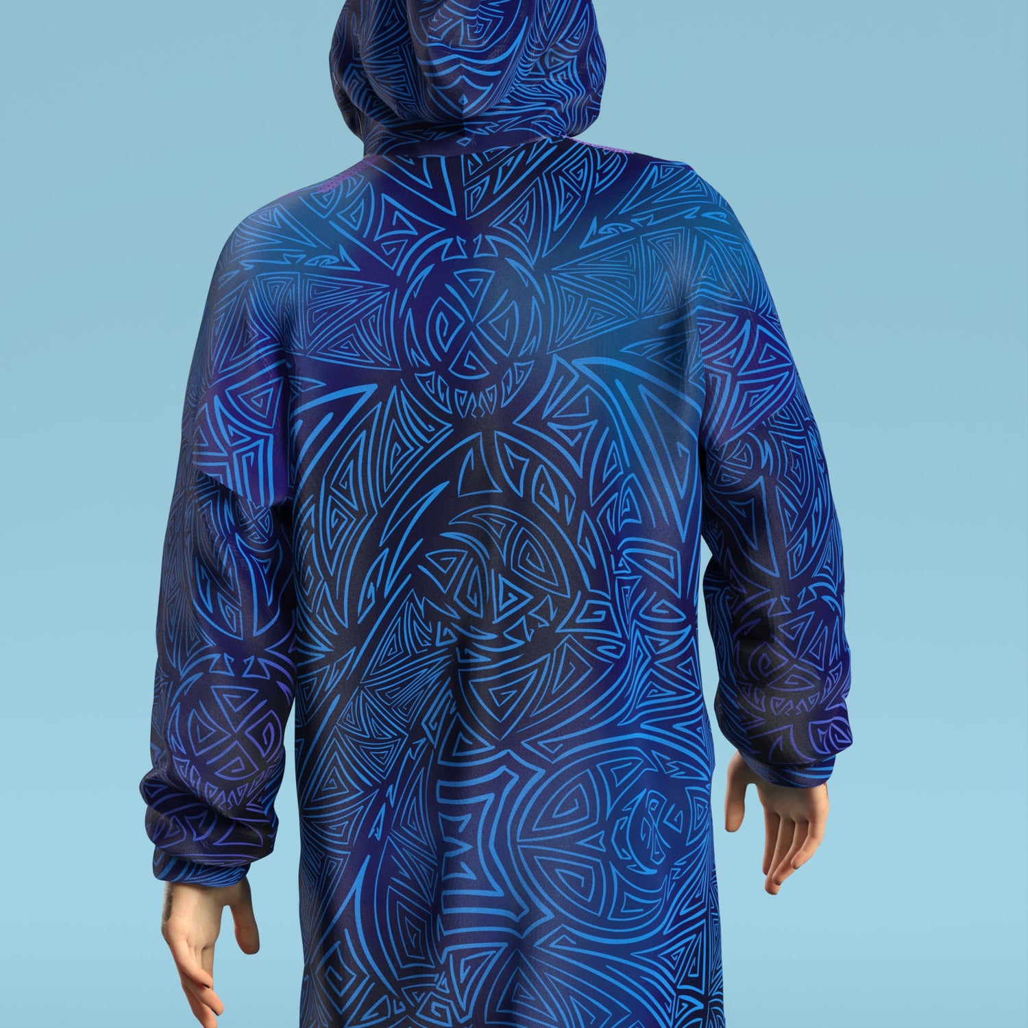 Virago Male Zippy Hoodie Blue