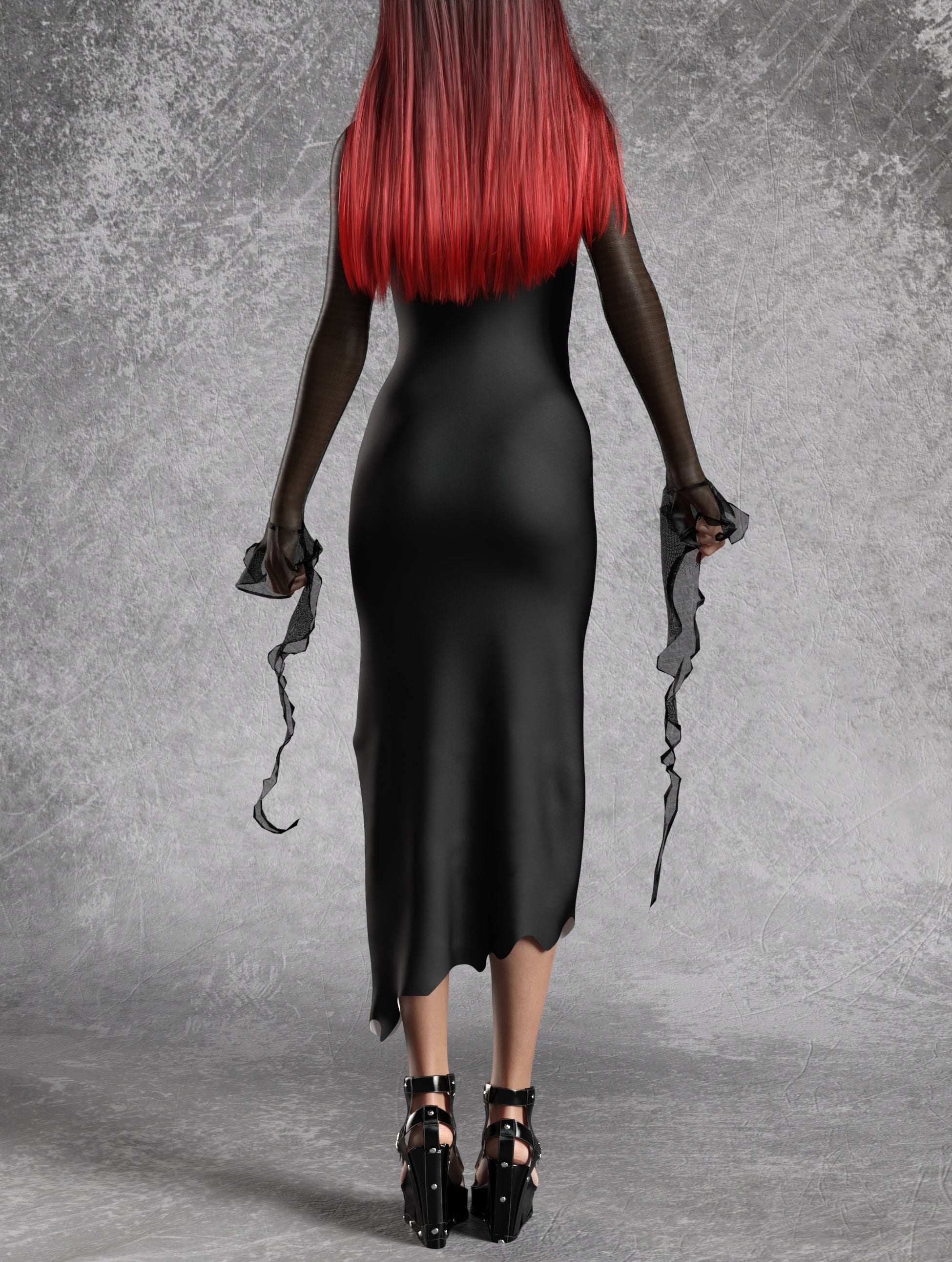 Just Black Pencil Dress 2