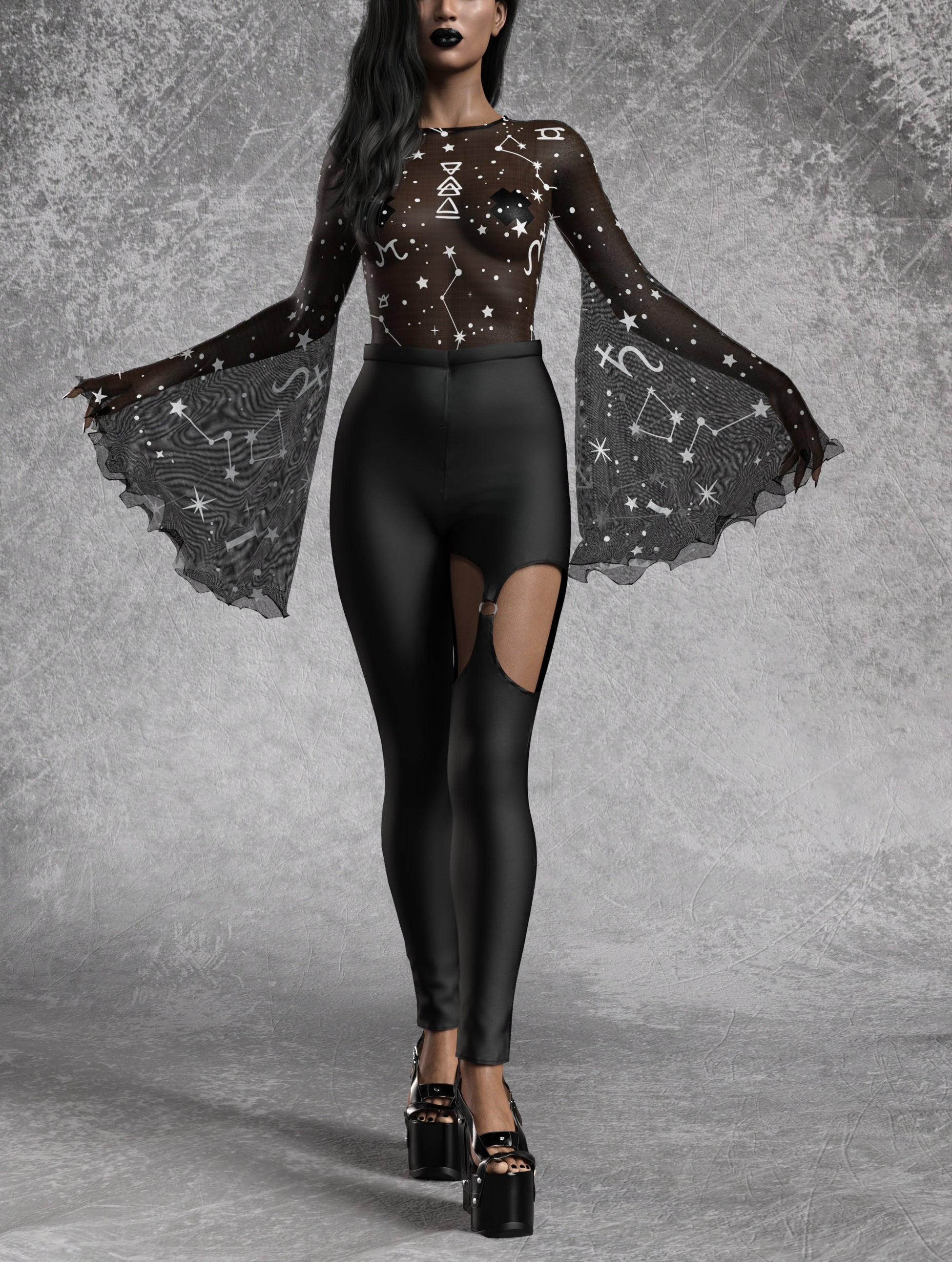 Astral Bare Back Leggings Set 1