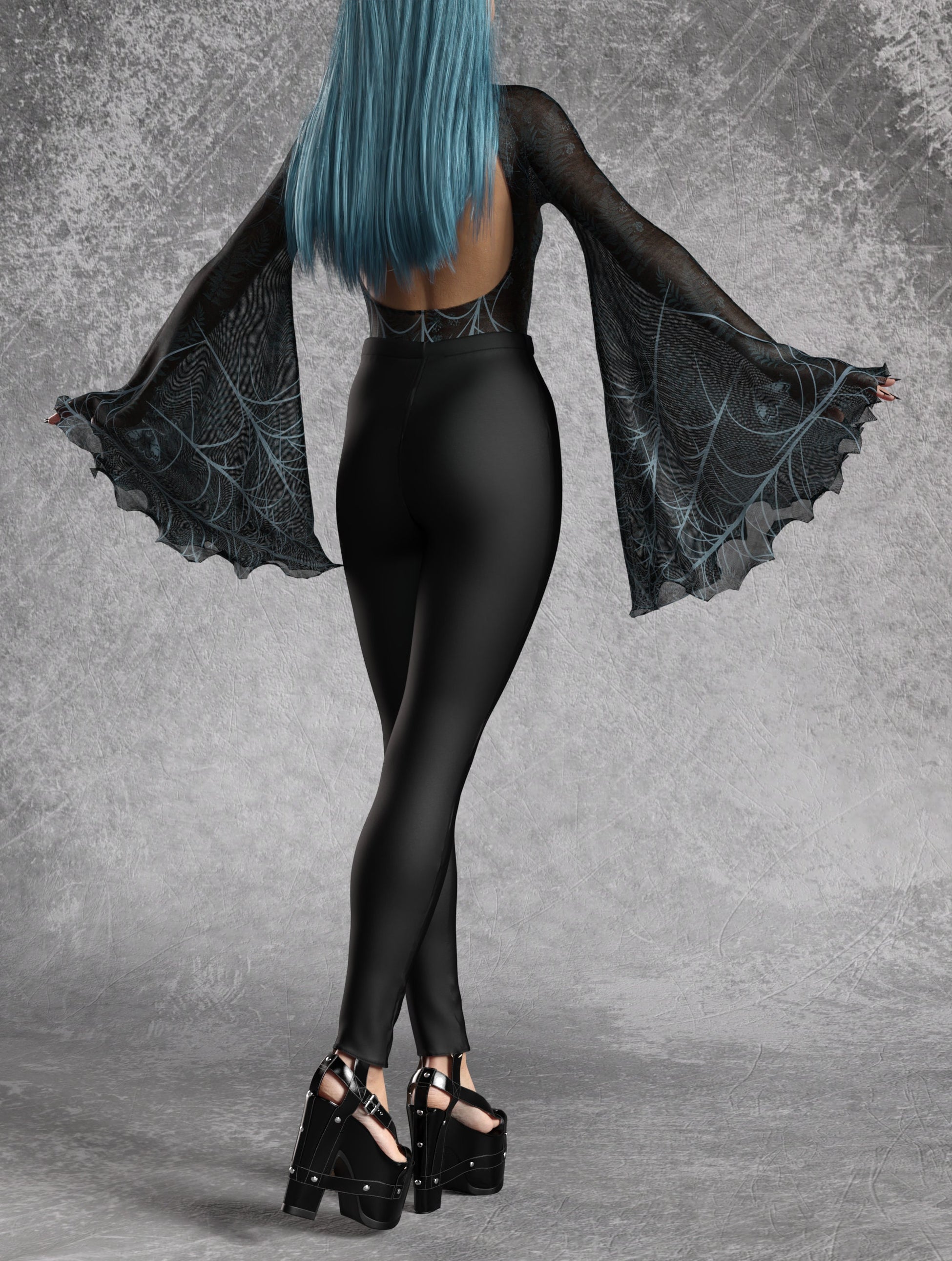 Haunted Forest Bare Back Leggings Set 2
