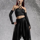 Just Black Pentagram Skirt Set