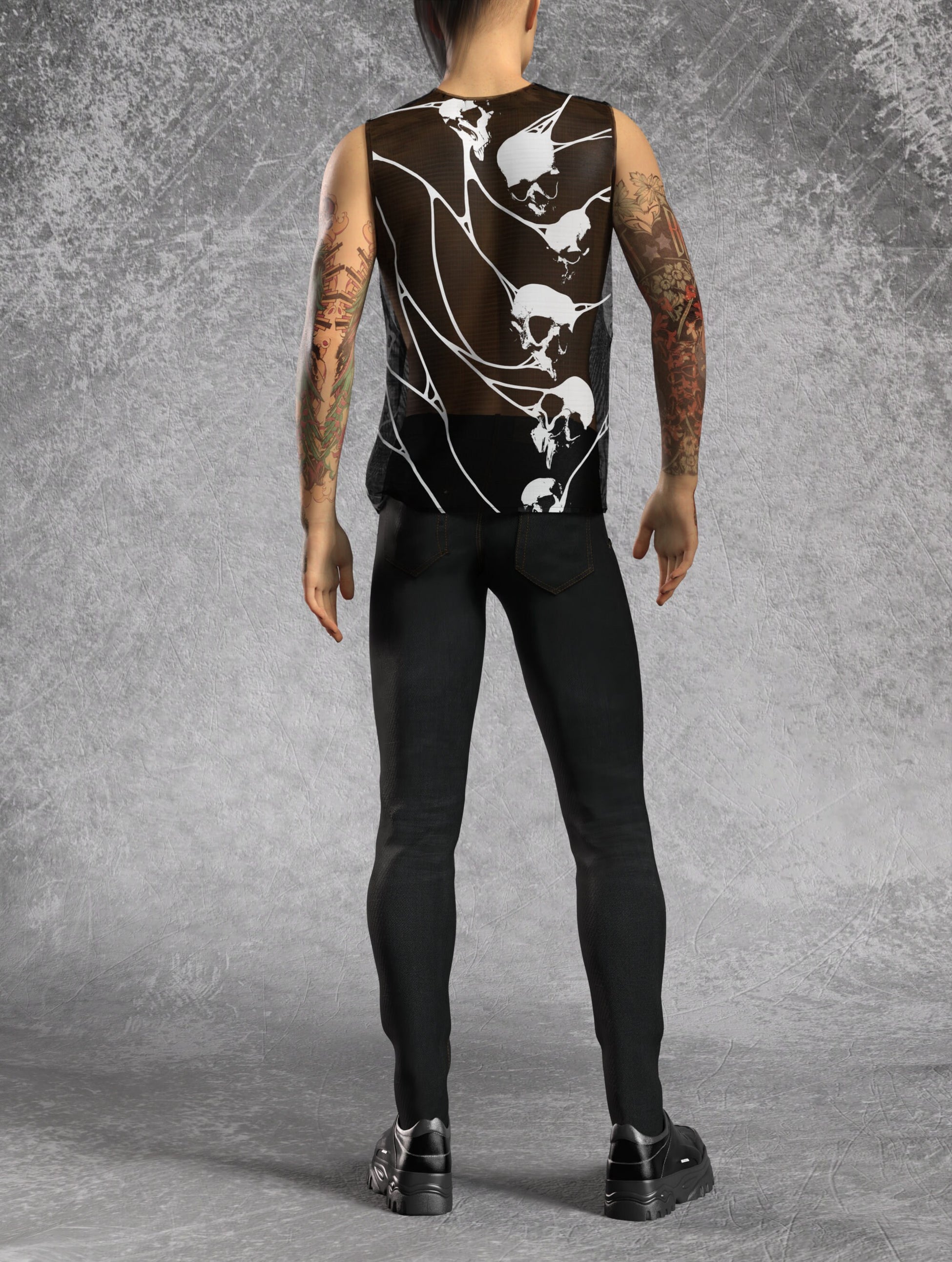Amnesia Mesh Male Muscle Top 2