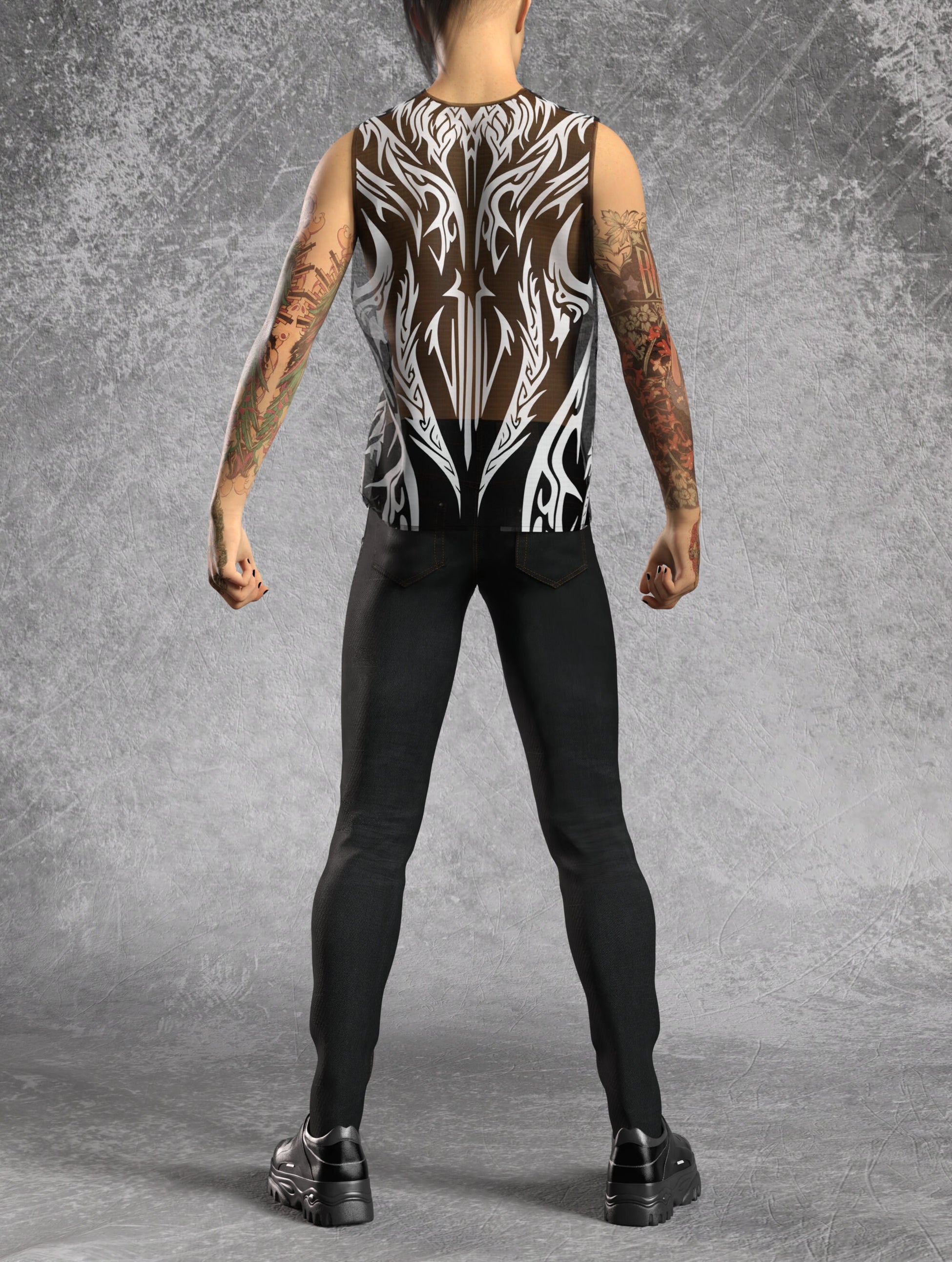Inner Rage Mesh Male Muscle Top 2