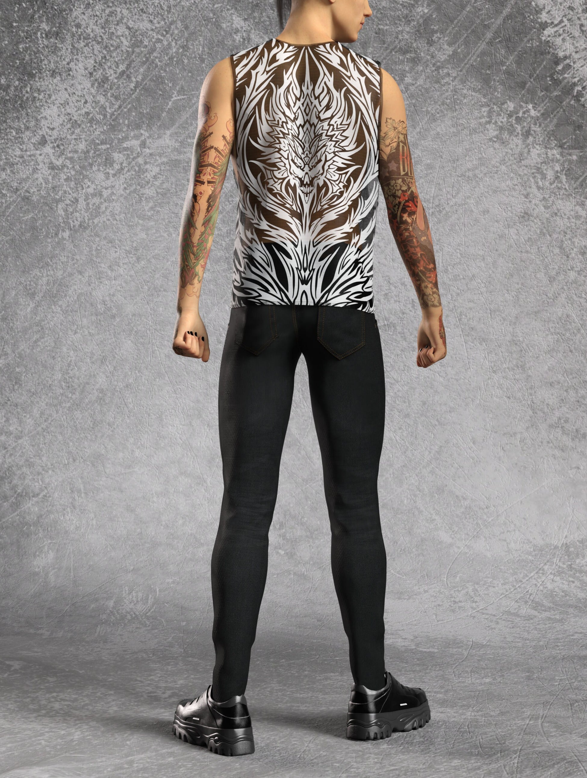 Predator Mesh Male Muscle Top 2