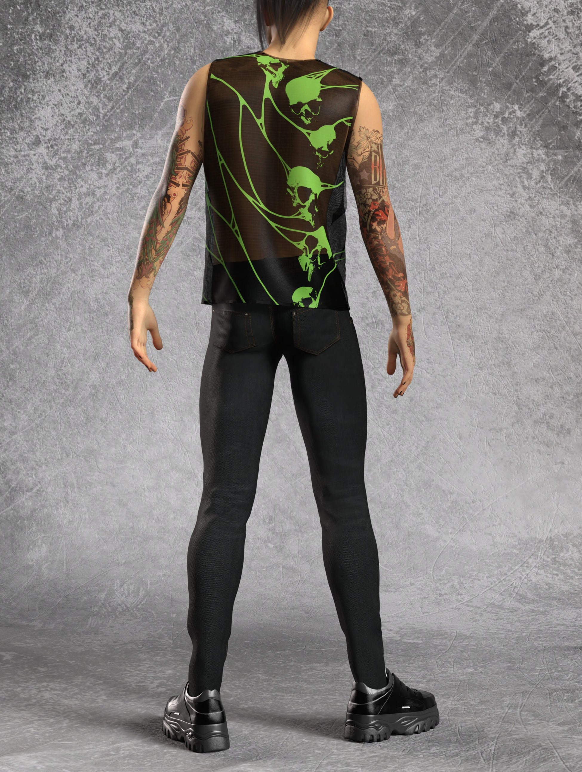Toxic Amnesia Mesh Male Muscle Top 2