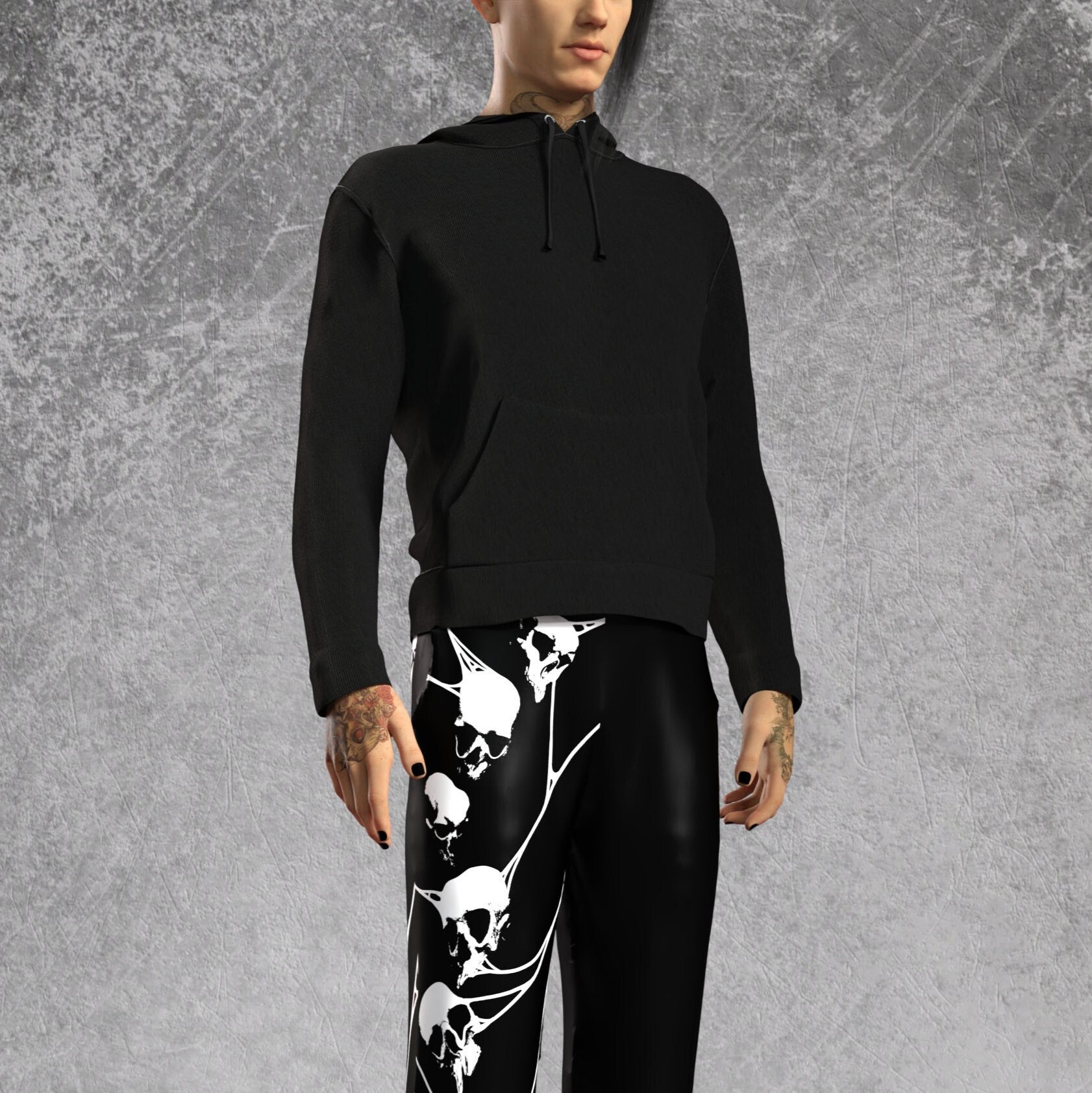 Amnesia Male Cotton Hoodie Set 1