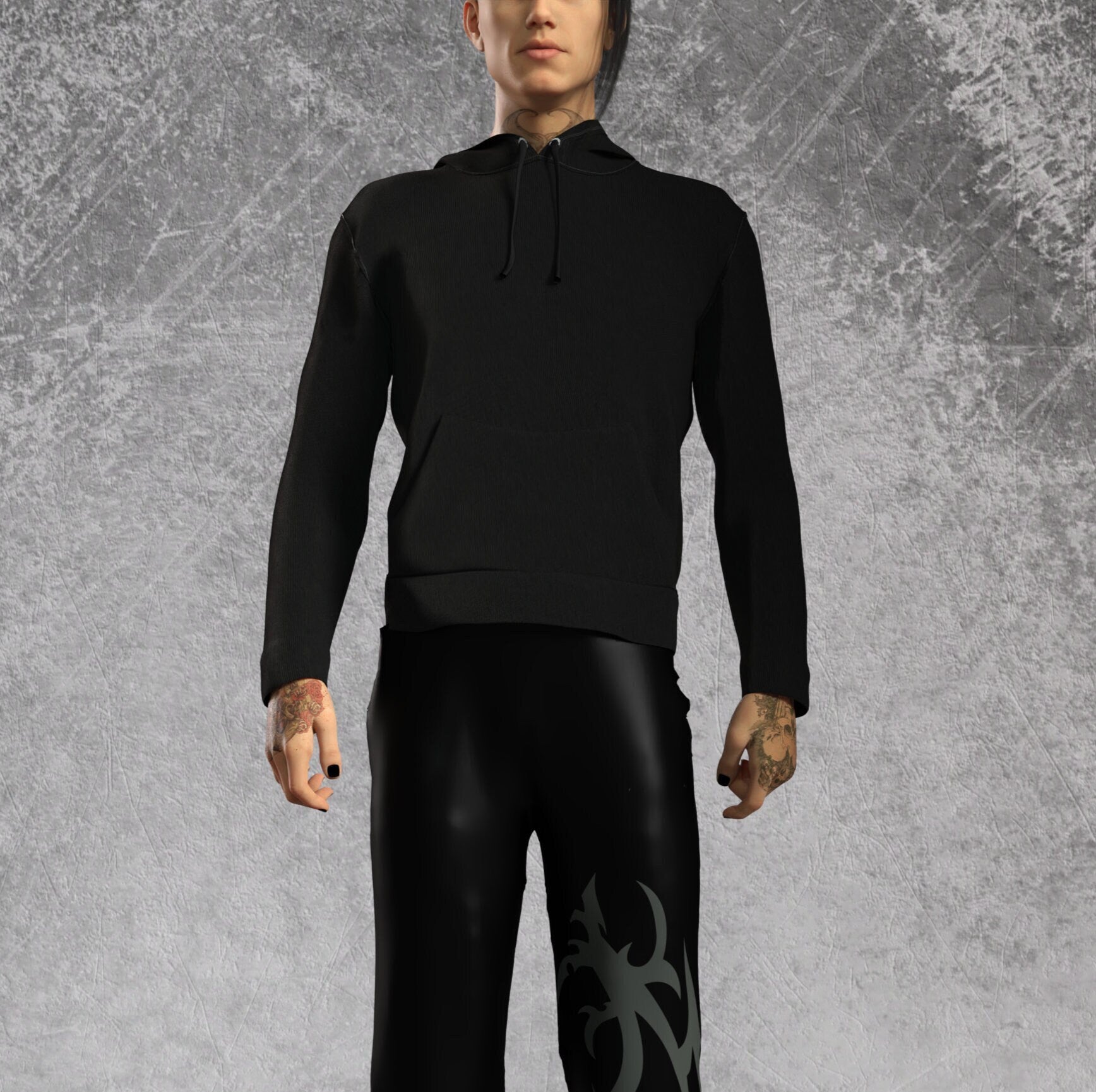 Freak Core Male Cotton Hoodie Set 1