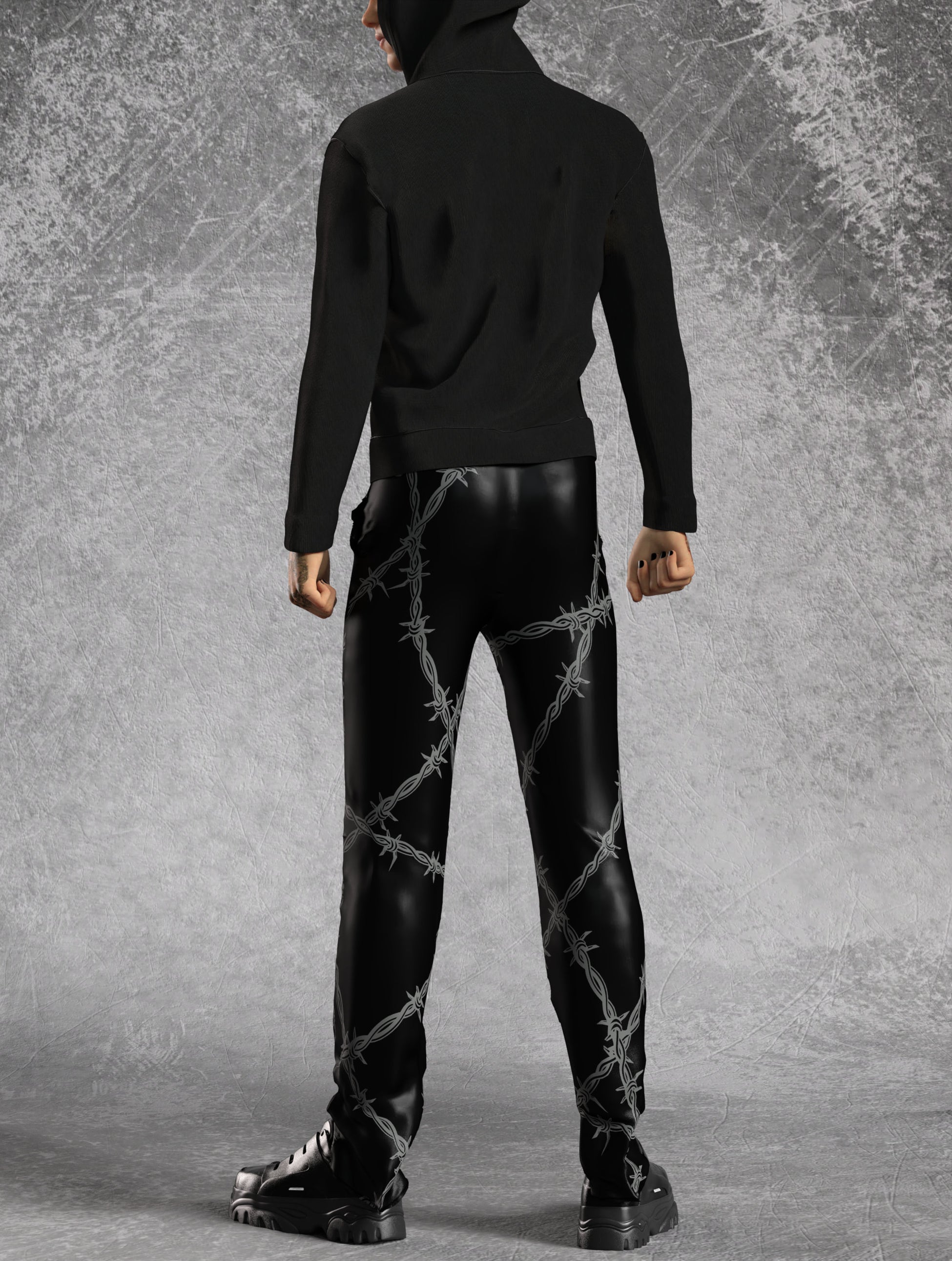 Barb Wire 96 Male Regular Pants 2