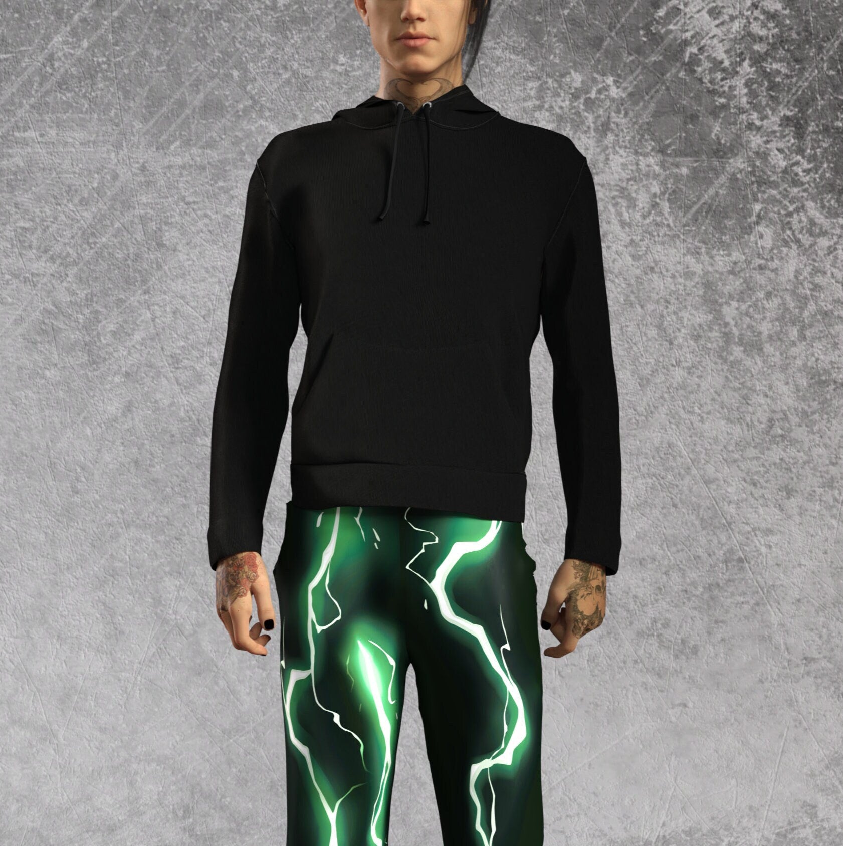 Bolted Male Cotton Hoodie Set 1