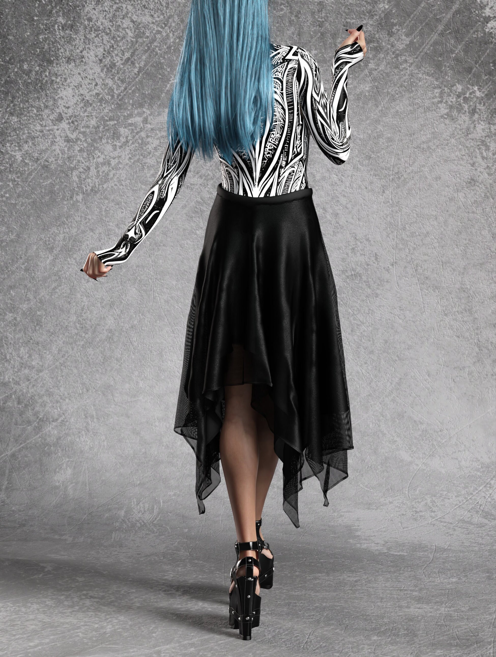 Unholy Leotard Skirt Set 2