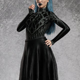 Chronicle Of Doom Grey Leotard Skirt Set