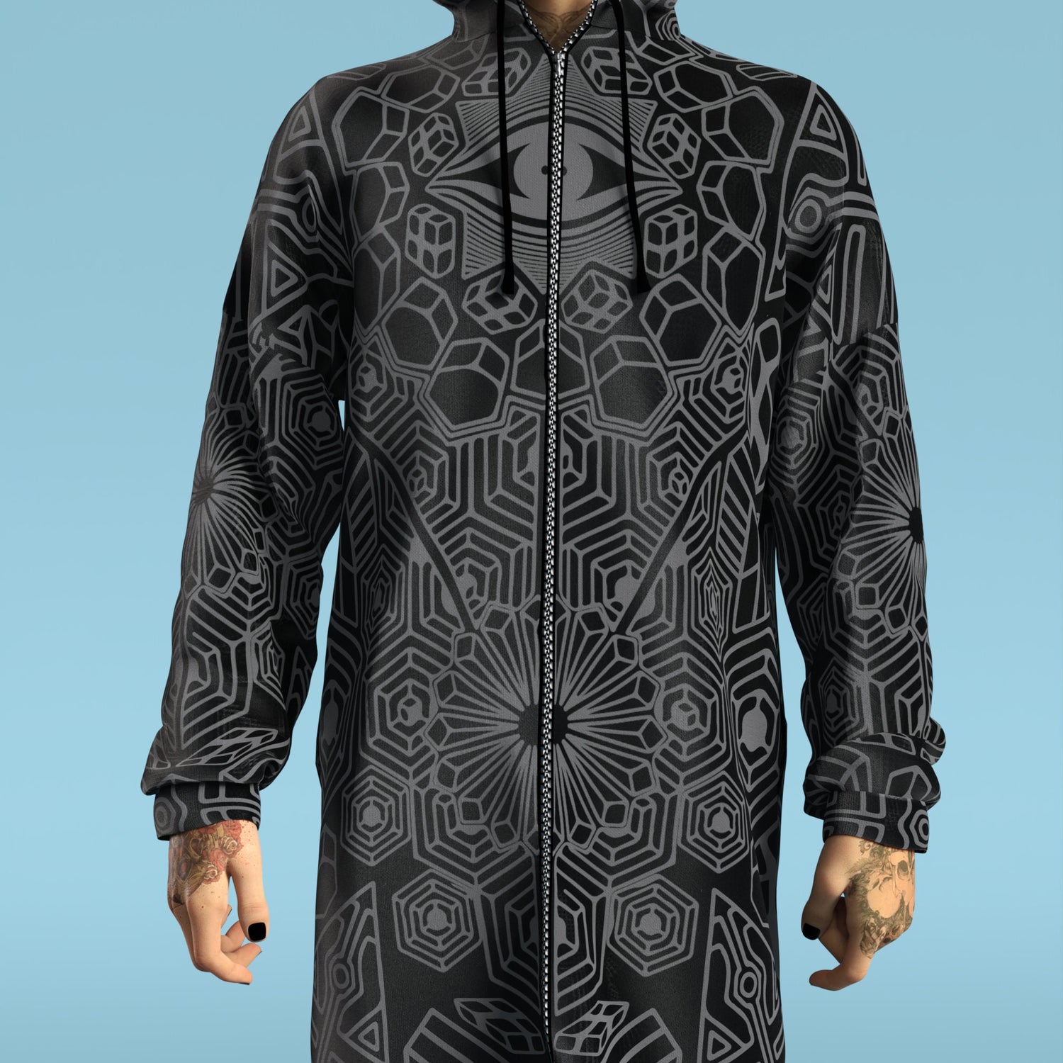 Hypnosis Male Zippy Hoodie Holiday