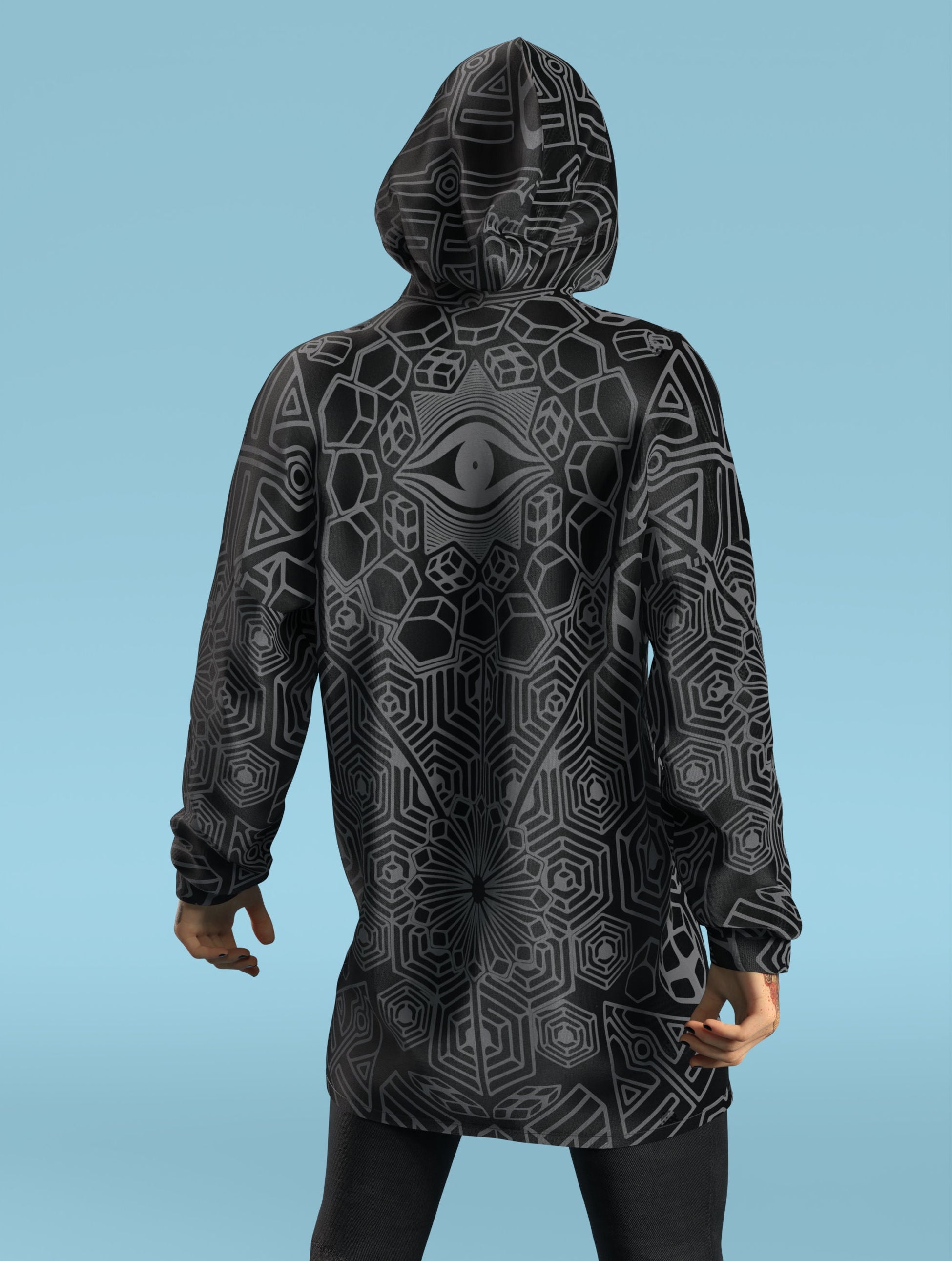 Hypnosis Male Zippy Hoodie 2