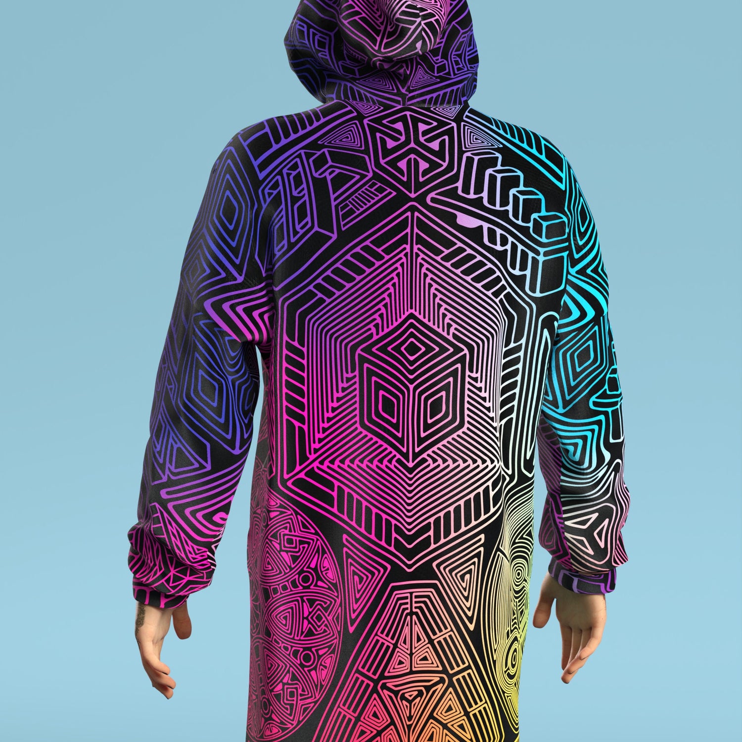 Altered Senses Male Zippy Hoodie Purple
