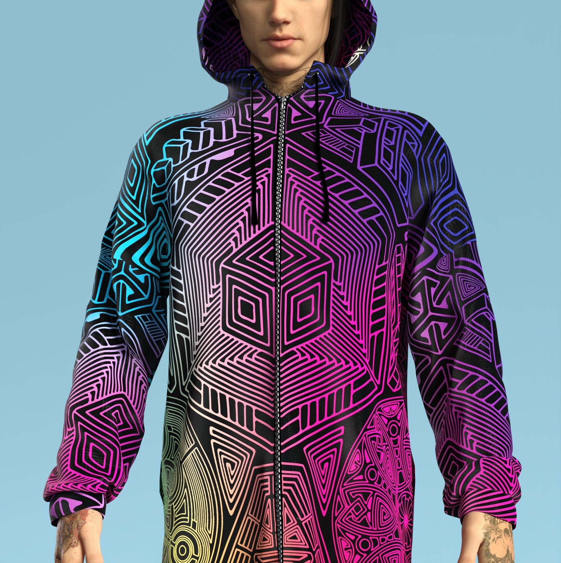 Altered Senses Male Zippy Hoodie 1