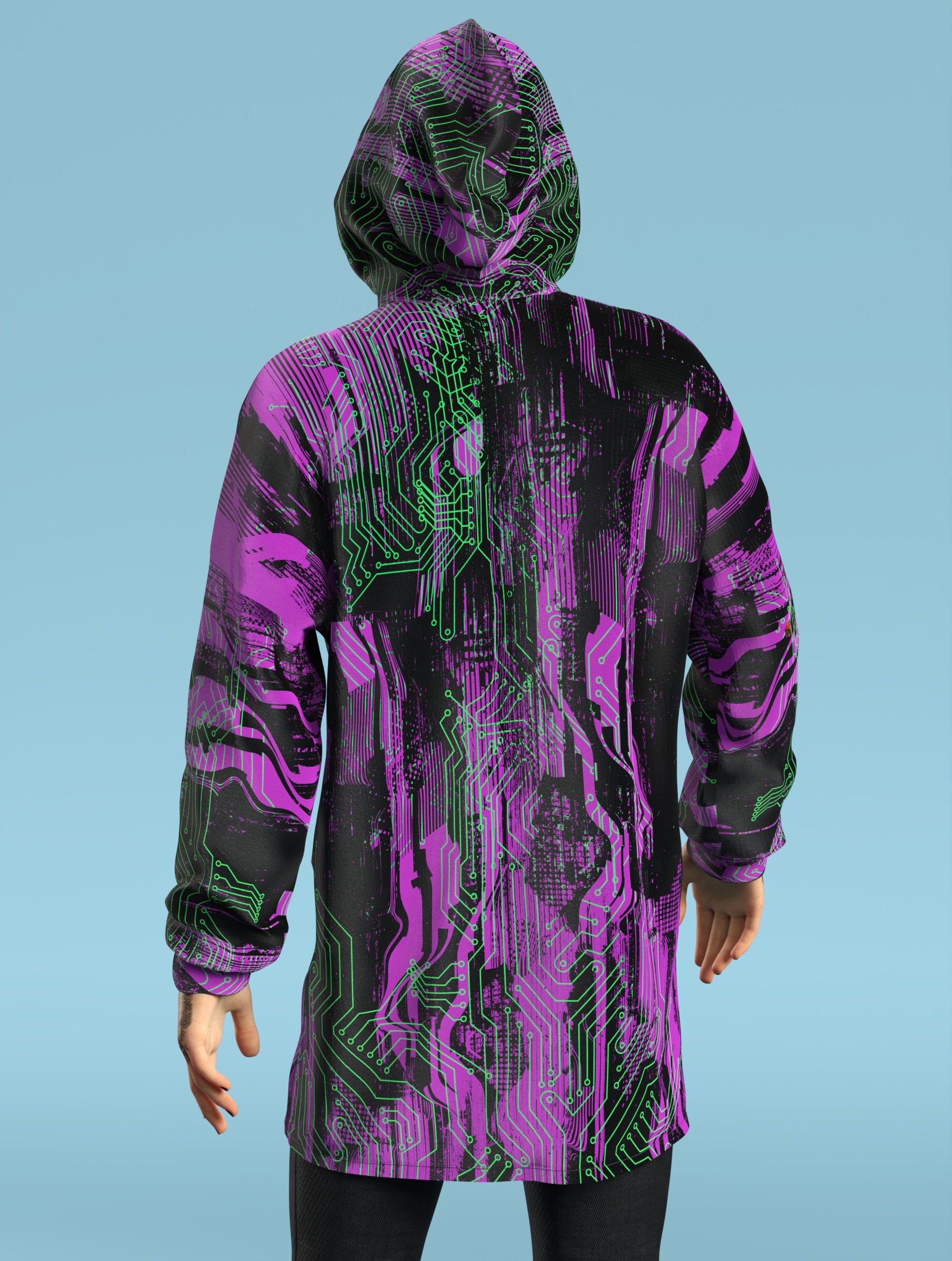 Frost Byte Pink Male Zippy Hoodie 2