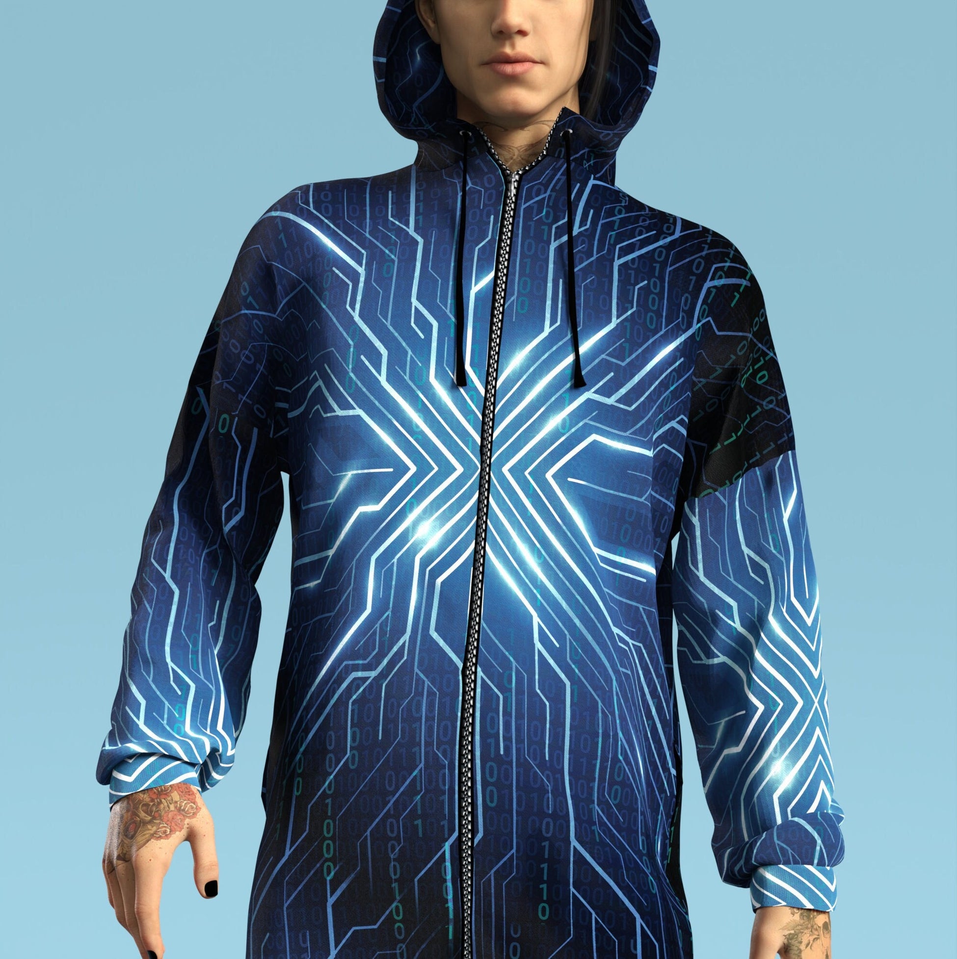 Source Grid Male Zippy Hoodie 1