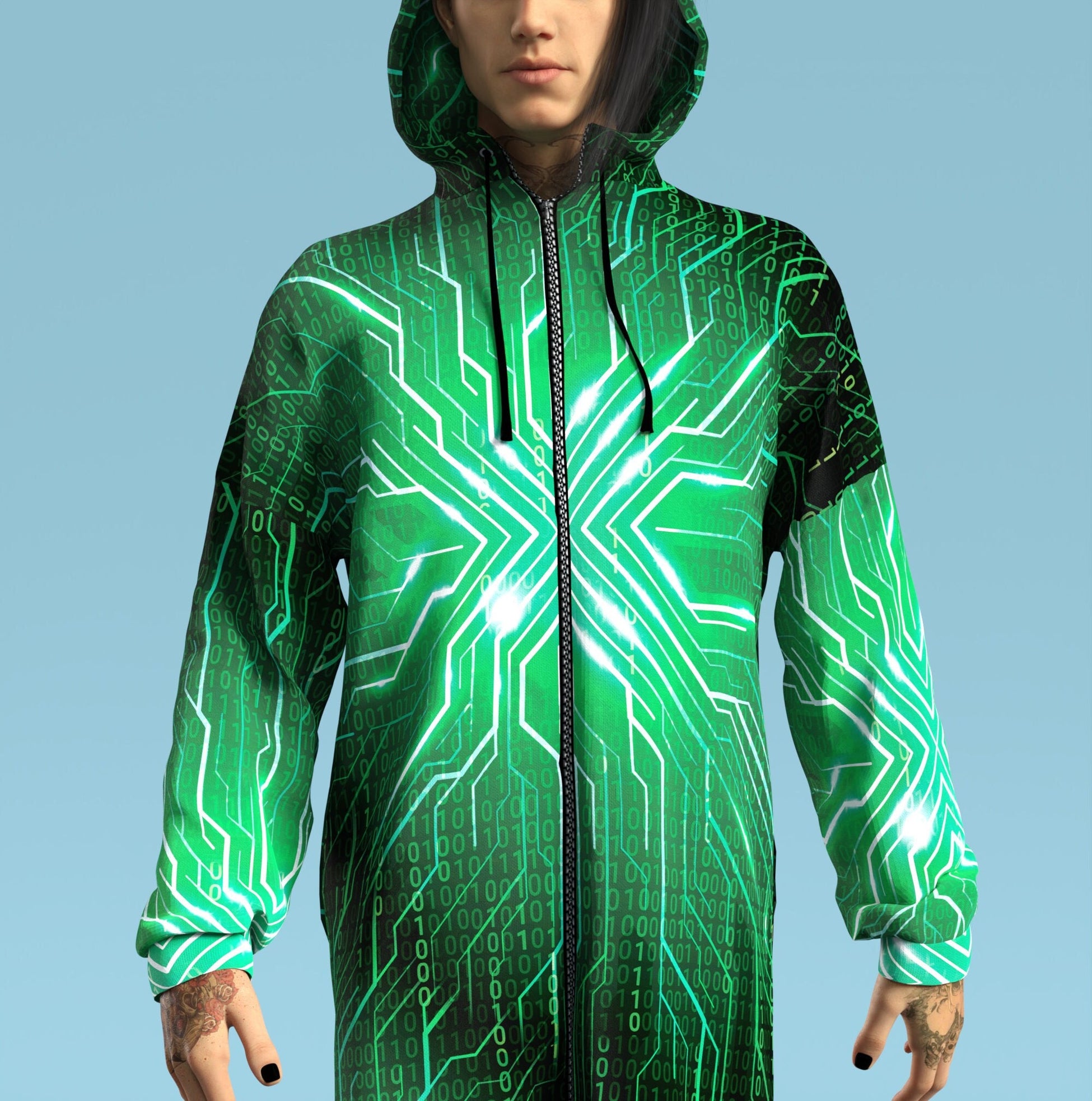 Source Code Male Zippy Hoodie 1