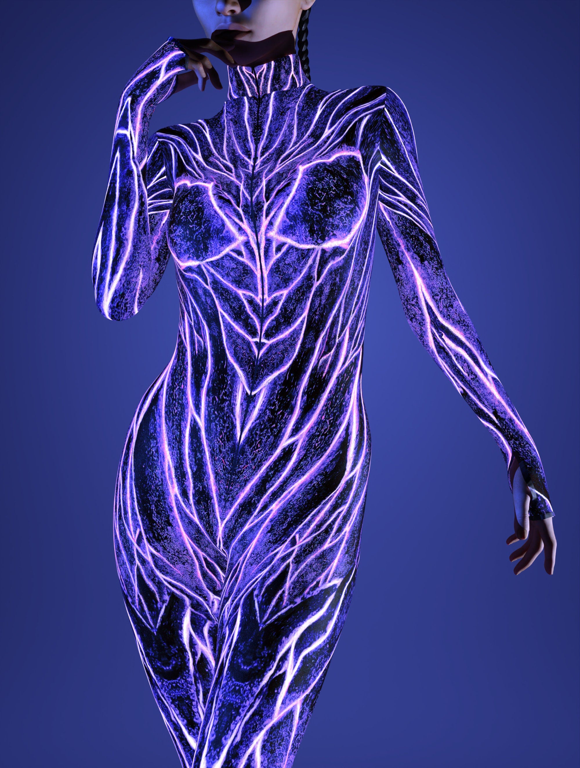 Magenta Burst Costume