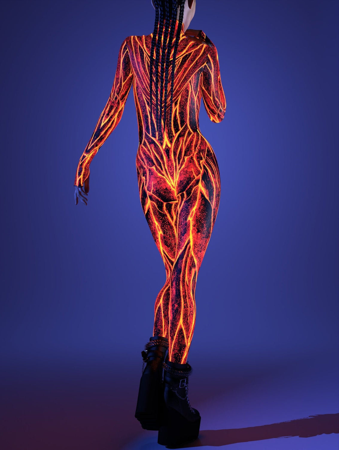 Lava Burst Mesh Rave Wings 9
