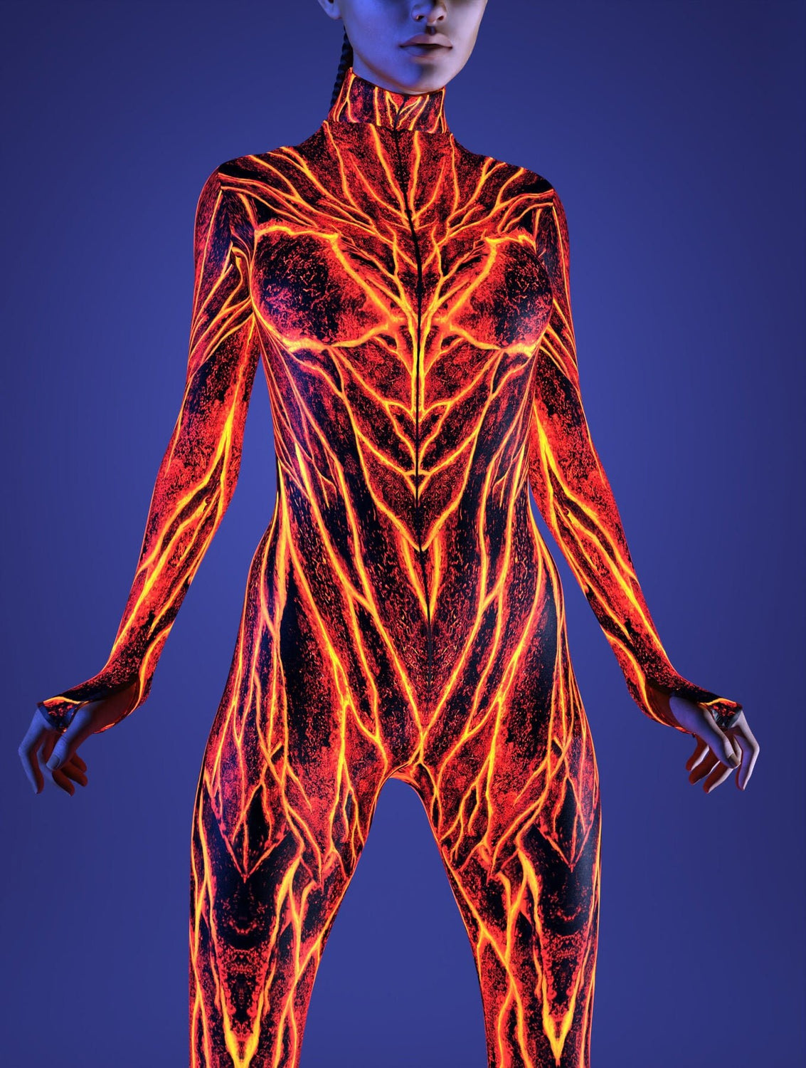 Lava Burst Mesh Rave Wings 6