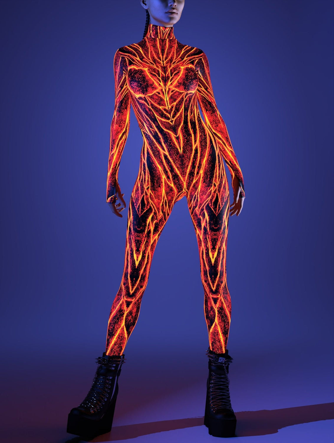 Lava Burst Mesh Rave Wings 10